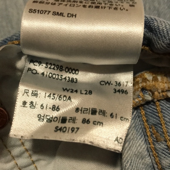 Levi’s 501 Straight Leg Lace Up Hem - Picture 10 of 12